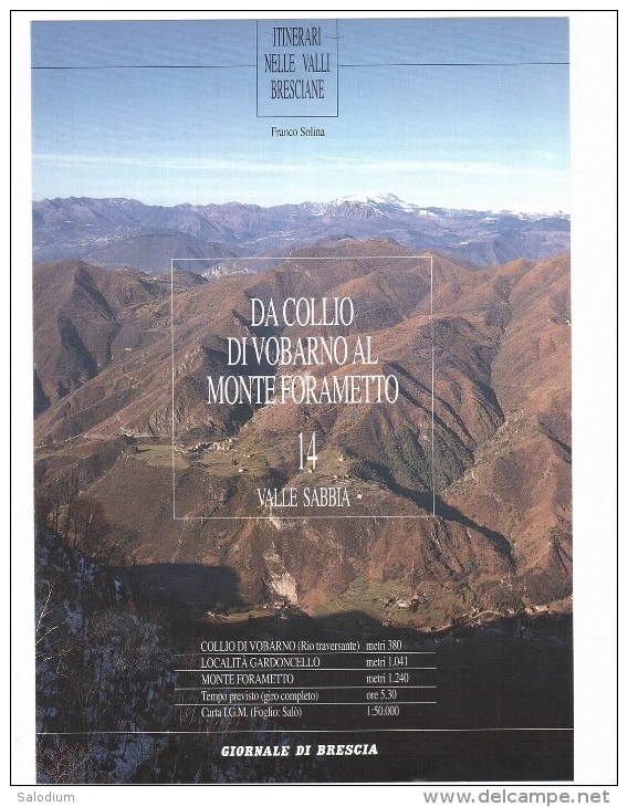L014 - Da COLLIO Di VOBARNO Al Monte Forametto - Valle Sabbia - Autres & Non Classés