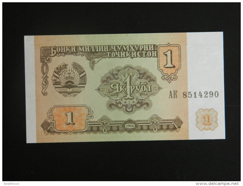 Billet - Tadjikistan - Valeur Faciale : 1 Rouble - 1994 - Jamais Circulé - Tagikistan