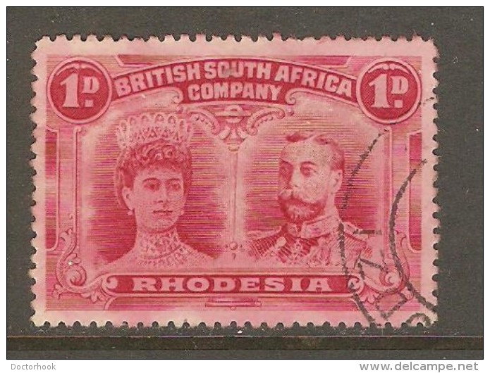 RHODESIA    Scott  # 102 VF USED (PERF. 14 1/4 UNLISTED) - Autres & Non Classés