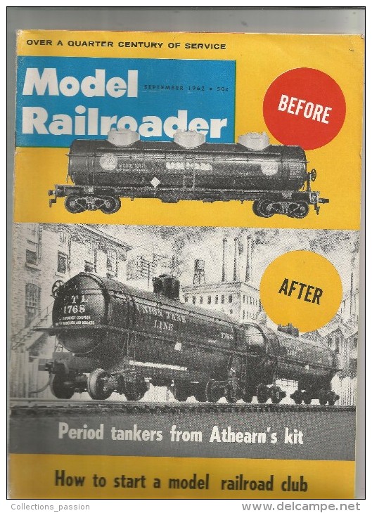 Revue De Modélisme , Chemin De Fer , Trains , MODEL RAILRODER , 1962  , Frais Fr : 2.50€ - Crafts