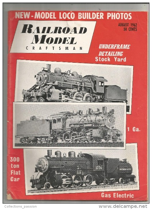 Revue De Modélisme , Chemin De Fer , Trains ,RAILROAD MODEL Craftsman , 1962  , Frais Fr : 2.50€ - Hobby En Creativiteit