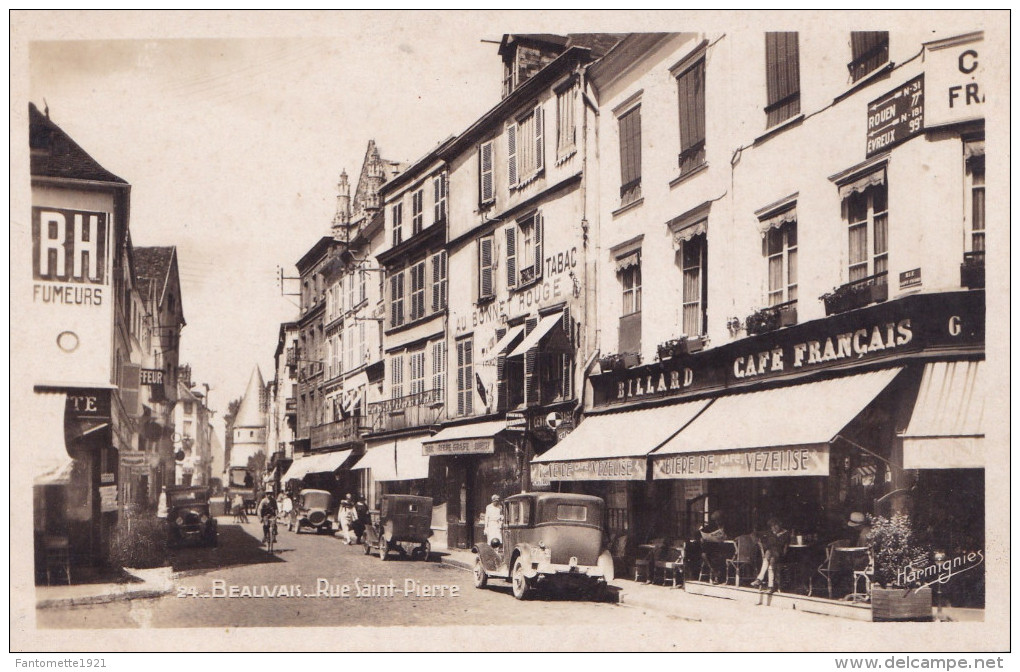 "AU BONNET ROUGE" - BEAUVAIS  RUE ST PIERRE (DIL128) - Autres & Non Classés