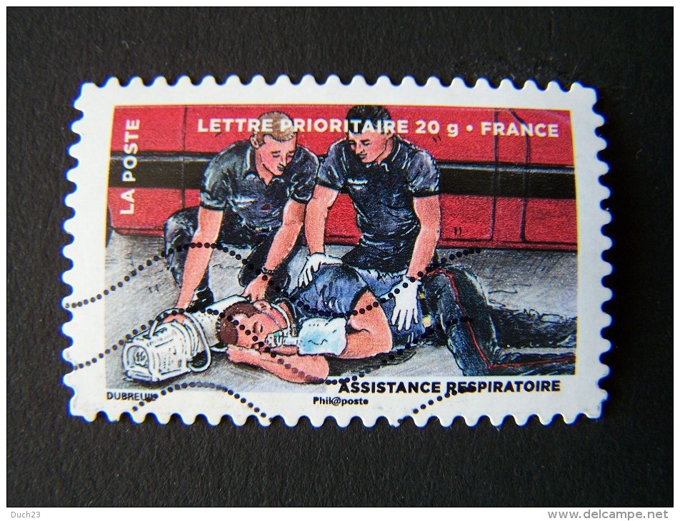 OBLITERE FRANCE ANNEE 2013 N°892 ASSISTANCE RESPIRATOIRE SERIE DU CARNET LE TIMBRE FETE L´AIR AUTOADHESIF AUTOCOLLANT - Oblitérés