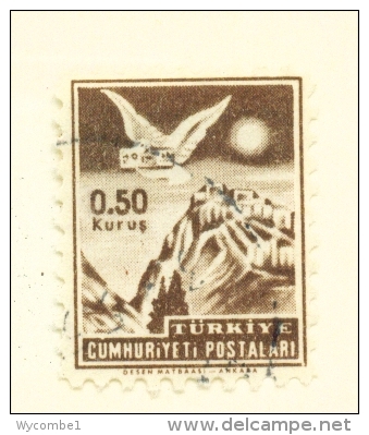 TURKEY  -  1952  Pigeon Carrying Newspaper  0.50k  Used As Scan - Used Stamps