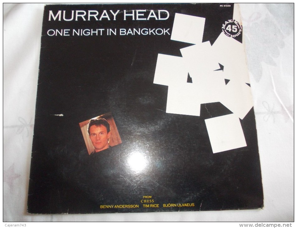 MAXI 45T - Format 33T. MURRAY HEAD. One Night In Bangkok - 45 T - Maxi-Single