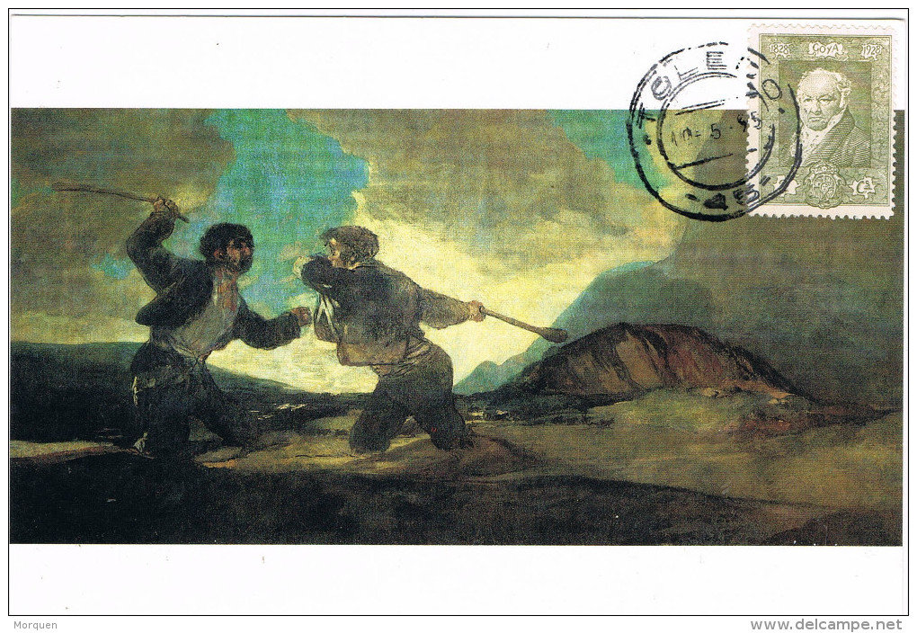 11656. Tarjeta Maxima Toledo 1995. Pintor GOYA, Duelo A Garrotazos - Cartoline Maximum