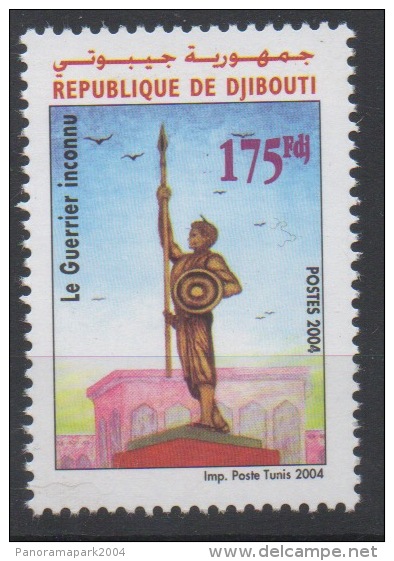 Djibouti Dschibuti 2004 Mi. 795 ** Neuf Le Guerrier Inconnu MNH RARE - Gibuti (1977-...)