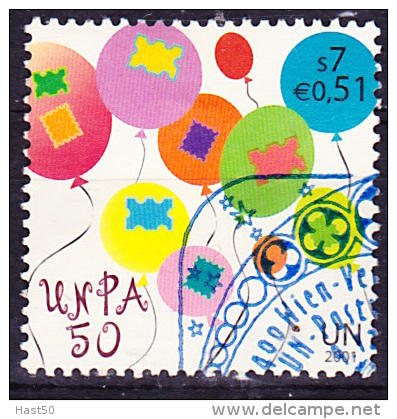 UN Wien Vienna Vienne - 50 Jahre UNPA (MiNr: 342) 2001 - Gest. Used Obl - Used Stamps