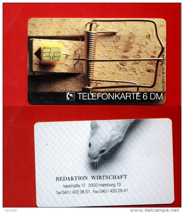 GERMANY: K-051 06/92 "Redaktion Wirtschaft" Rare (3.000ex). Used - K-Series : Série Clients