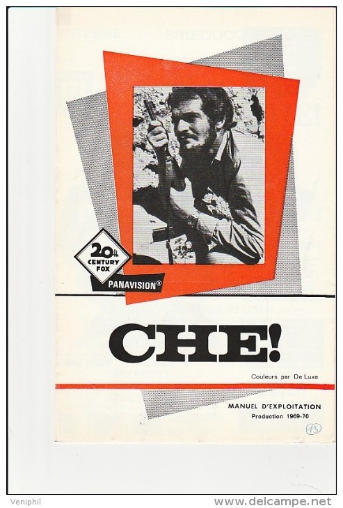 PUBLICITE DE  PRESSE -MANUEL D´EXPLOITATION - FILM CHE ! ANNEE 1969-70 - Pubblicitari