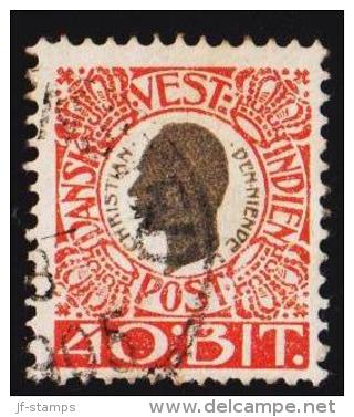 1905. Chr. IX. 40 Bit Grey/red. (Michel: 33) - JF127952 - Danish West Indies