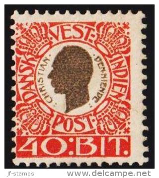 1905. Chr. IX. 40 Bit Grey/red. (Michel: 33) - JF127953 - Danish West Indies