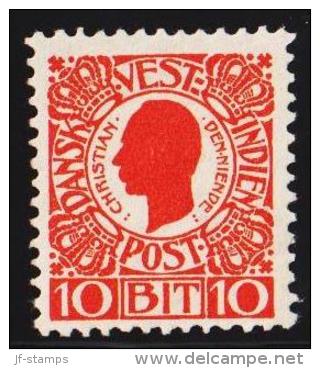 1905. Chr. IX. 10 Bit Red. (Michel: 30) - JF127945 - Danish West Indies