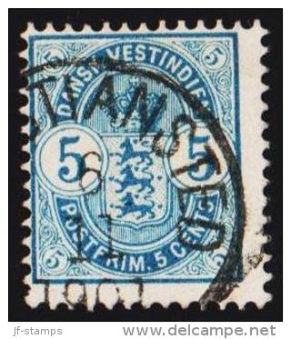 1903. Coat-of-Arms Type. 5 C. Blue. (Michel: 22) - JF127926 - Danish West Indies