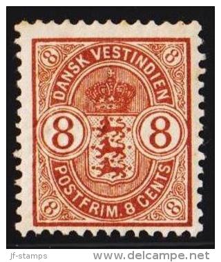 1903. Coat-of-Arms Type. 8 C. Brown. (Michel: 28) - JF127936 - Danish West Indies