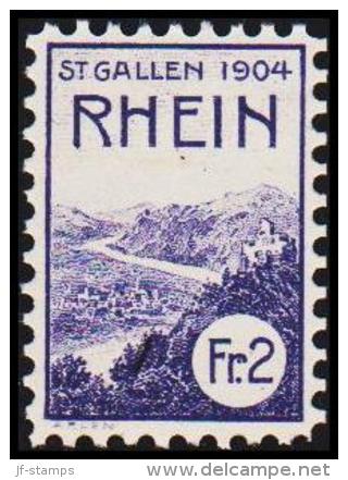 1904. ST. GALLEN RHEIN. Fr. 2.  (Michel: ) - JF128030 - Revenue Stamps