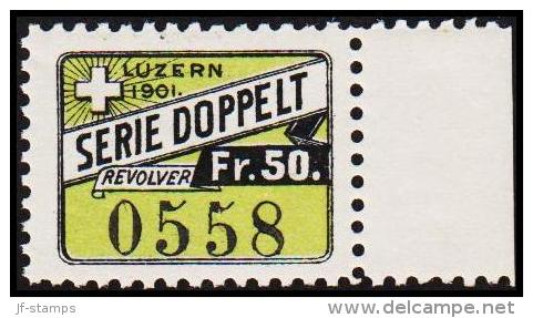 1901. LUZERN. SERIE DOPPELT REVOLVER. Fr. 50.  (Michel: ) - JF127986 - Fiscaux