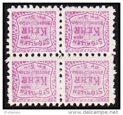 1904. ST. GALLEN KEHR 300 M. 10 Sch. Fr. 5. 4Ex. (Michel: ) - JF128012 - Revenue Stamps