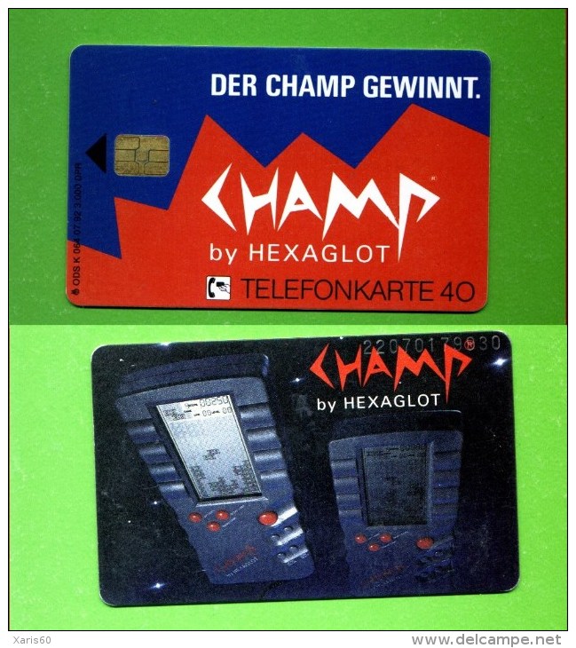 GERMANY: K-064 07/92 "Champ By Hexaglot" Rare (3.000ex). Unused - K-Series: Kundenserie