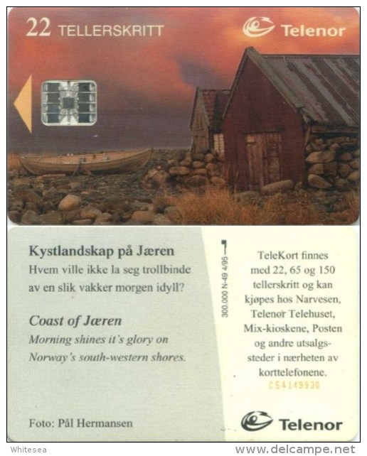 Telefonkarte Norwegen - Küste Jären - N-49 4/95 - Norwegen