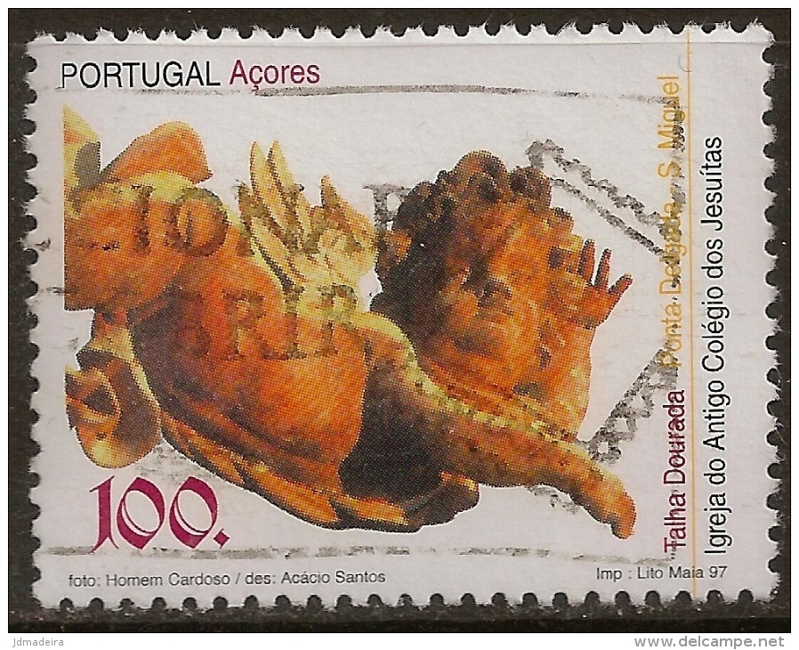 Portugal - 1997 Azores Gilt 100. Used Stamp - Oblitérés