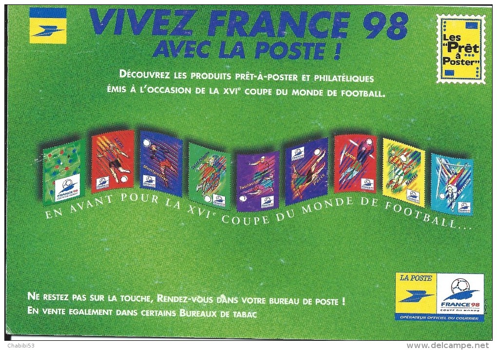 VIVEZ FRANCE 98 AVEC LA POSTE - Postal Services