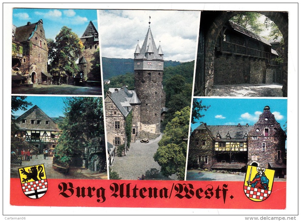 Allemagne - Burg Altena (Westfalen) - Milti-vues (blason) - Altena