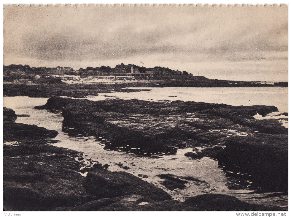 PREFAILLES  -  La Plage Vue Des Rochers  -  1938  ( Format 15 X 10,5 ) - Préfailles