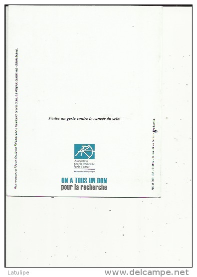 Carte Depliante Illustrée Neuve ( Association Pour La Recherche Contre Le Cancer (On A Tous Un Don Pour La Recherche  Vo - Santé