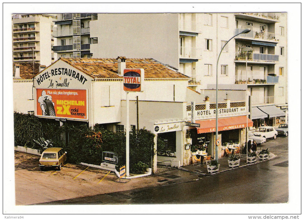 ALPES-MARITIMES / CANNES - LA BOCCA / Hôtel-Restaurant "LES JUMELLES", 124 Av. TONNER  ( Pub. MICHELIN + Station TOTAL ) - Cannes