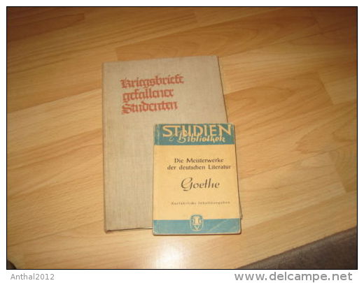 Kriegsbriefe Gefallener Studenten - 1928 -Verlag Georg Müller Und Goethe Buch - 5. Guerres Mondiales