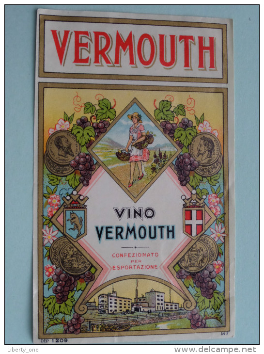 VERMOUTH Vino Confezionato Per Esportazione ( Dep 1209 MF ) +/- 18 X 11 Cm. ( Details Zie Foto ) !! - Other & Unclassified