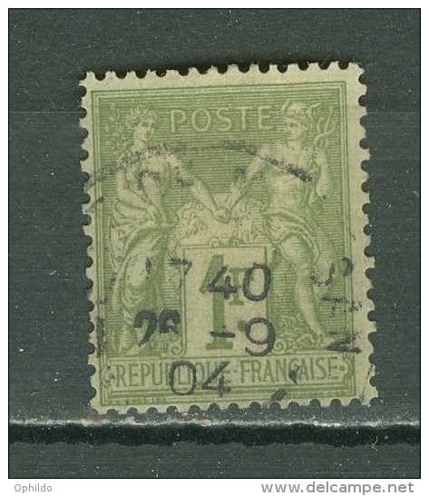 France  82 Ob  TB - 1876-1898 Sage (Type II)