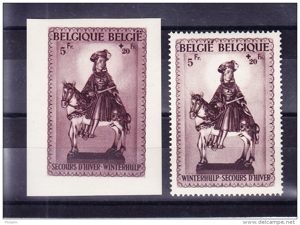 BELGIQUE COB 592A/B ** MNH  . (4T146) - Unused Stamps