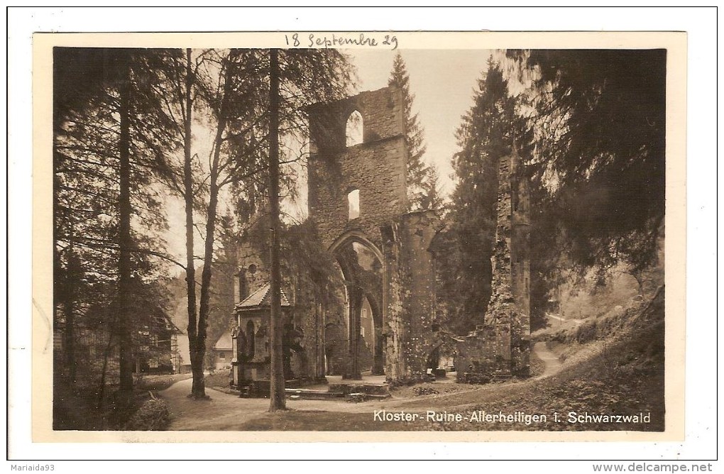 ALLERHEILIGEN - ALLEMAGNE - KLOSTER RUINE - SCHWARZWALD - Oppenau