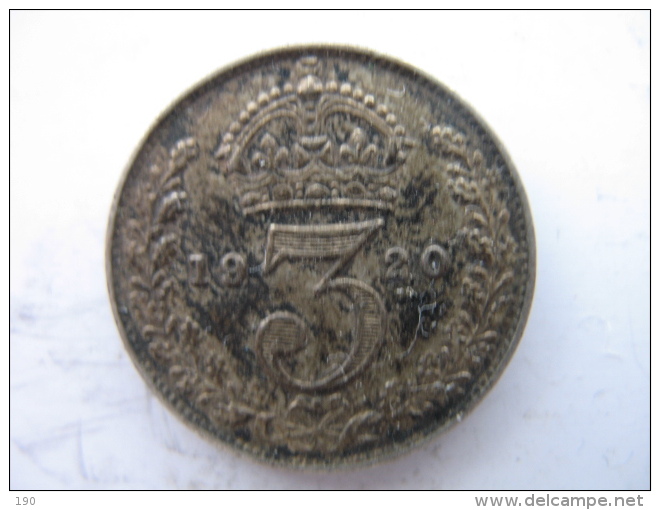 3 PENCE 1920 - F. 3 Pence