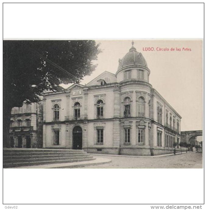 LGOTP8268-LFTD5009.Tarjeta Postal De LUGO.Arboles,edificios,peronas.CIRCULO DE LAS ARTES..Lugo. - Lugo