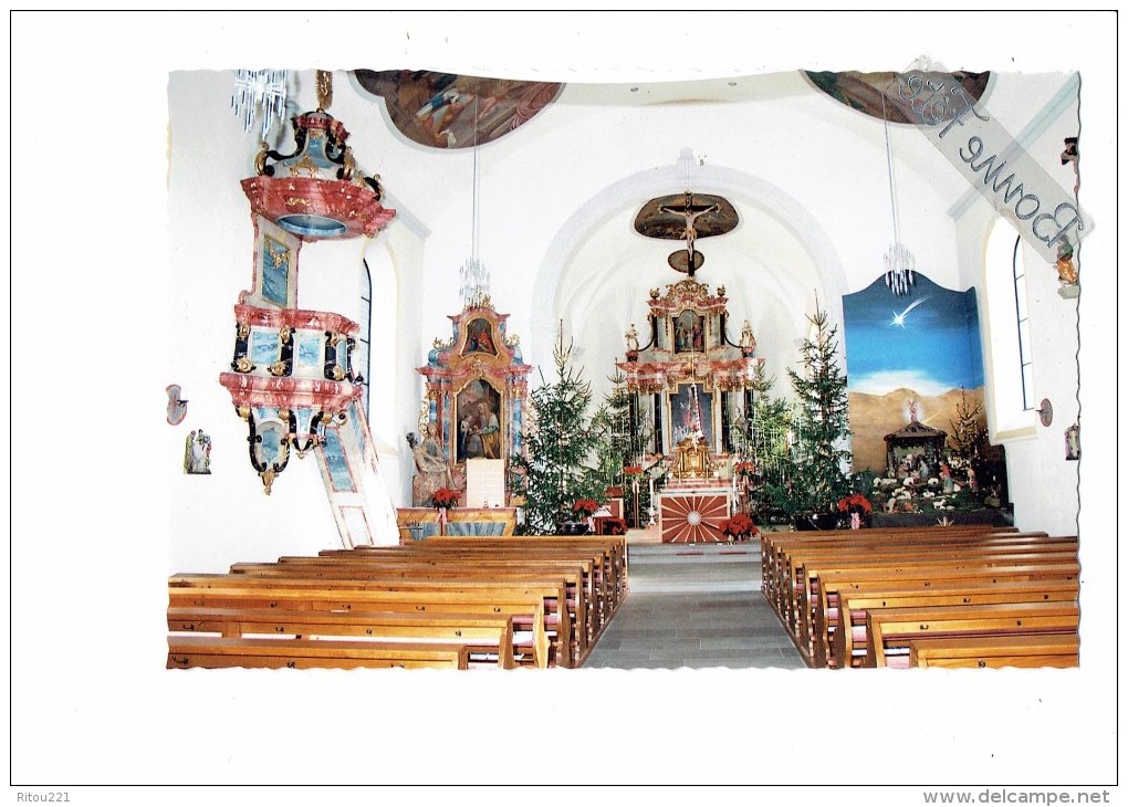 Suisse - Rechthalten (FR) - L´intérieur De L´église - Le Choeur La Nef - 2008 - Sapin De Noel Crèche - Sonstige & Ohne Zuordnung