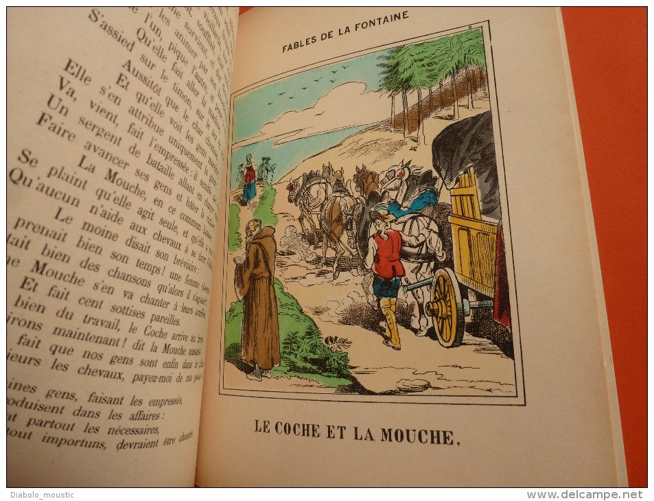 1982 FABLES de LA FONTAINE  avec  images  par Imprimerie Lithographique  Pellerin & Cie à EPINAL