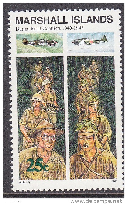 MARSHALL Is,1990 BURMA ROAD 1 MNH - Marshall Islands