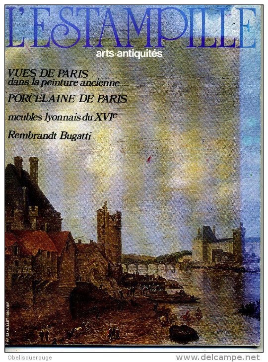 L ESTAMPILLE  HISTOIRE DE L ART   VUES DE PARIS PORCELAINEN ° 123 1980 - Brocantes & Collections