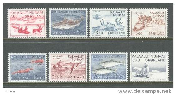 1981 - 1982 - 1983 - 1984 GREENLAND COMPLETE SETS ALL MNH ** - Unused Stamps