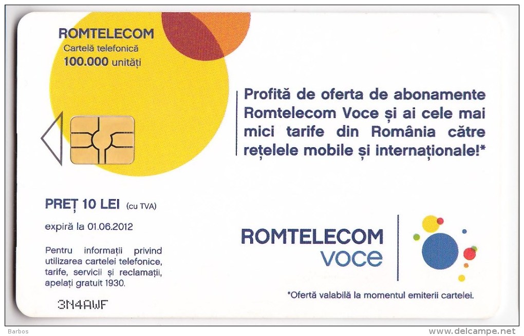 Romania   , Phonecards   , 2012 ,   Used - Romania