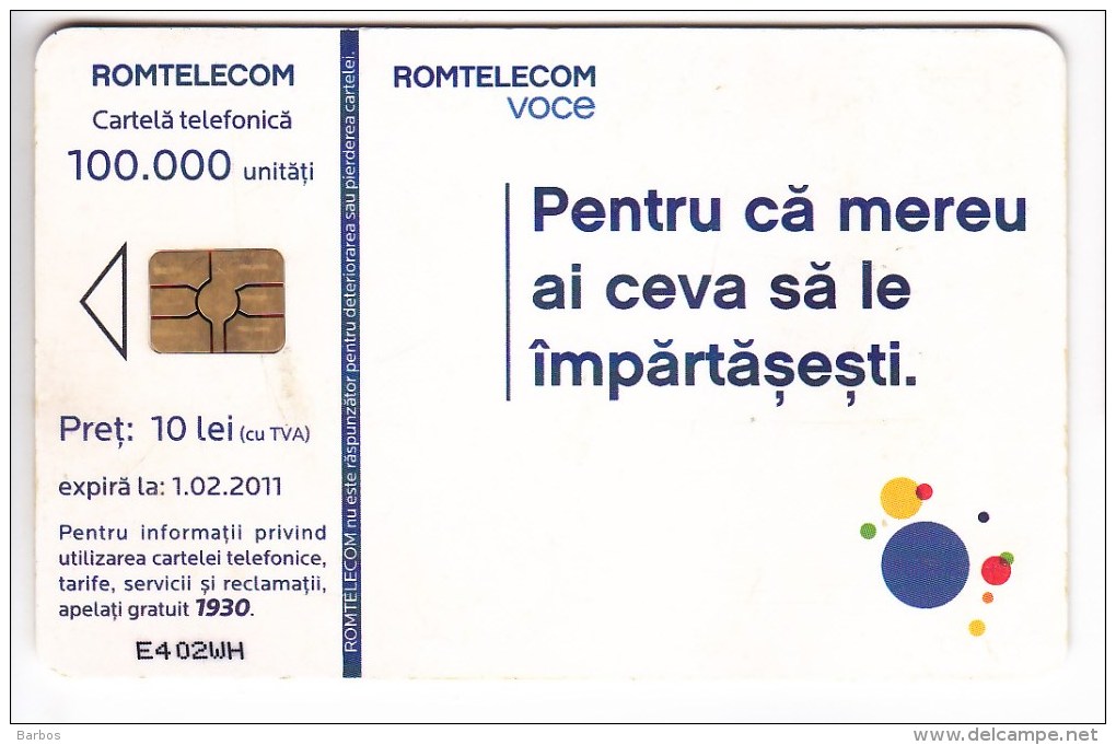 Romania   , Phonecards   , 2010 ,   Used - Romania