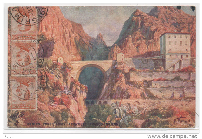 BERAUD -Menton - Pont St Louis - Frontière Franco Italienne    (75706) - Beraud