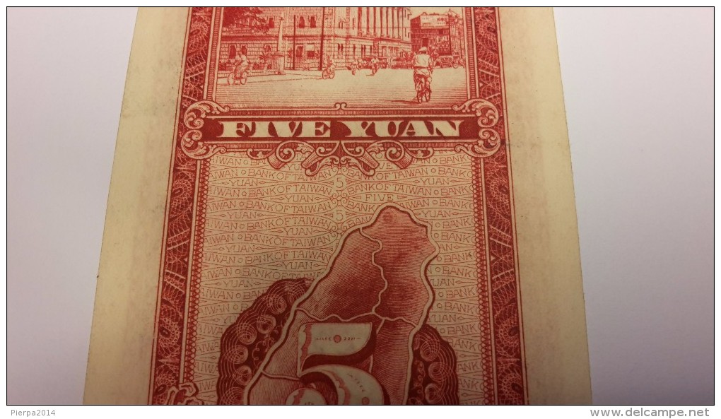 CHINA--TAIWAN. Bank of Taiwan. 5 Yuan, 1949. P-1953  UNC