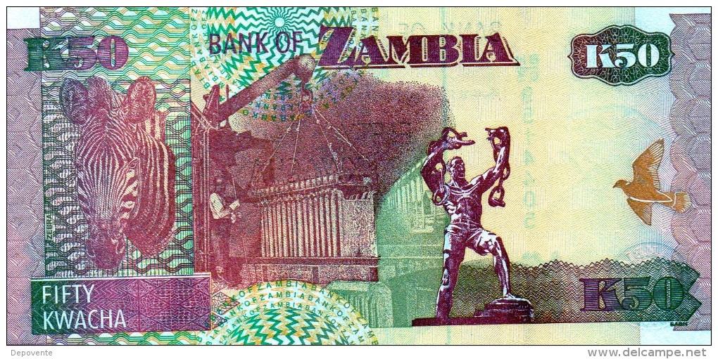 NEUF : BILLET DE 50 KWACHA - ZAMBIE / ZAMBIA - 2007 - Zambia