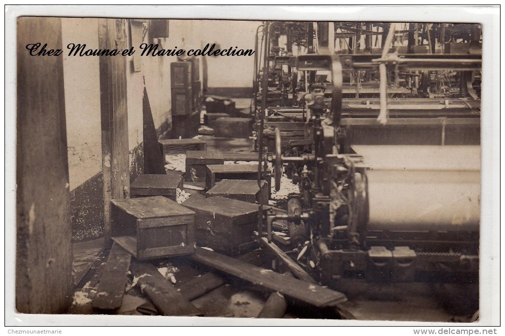 A LOCALISER - USINE DE FILATURE A L ABANDON - CARTE PHOTO - Industry