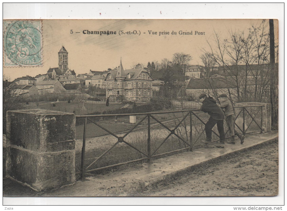 95.032/ CHAMPAGNE - Vue Prise Du Grand Pont - Champagne Sur Oise