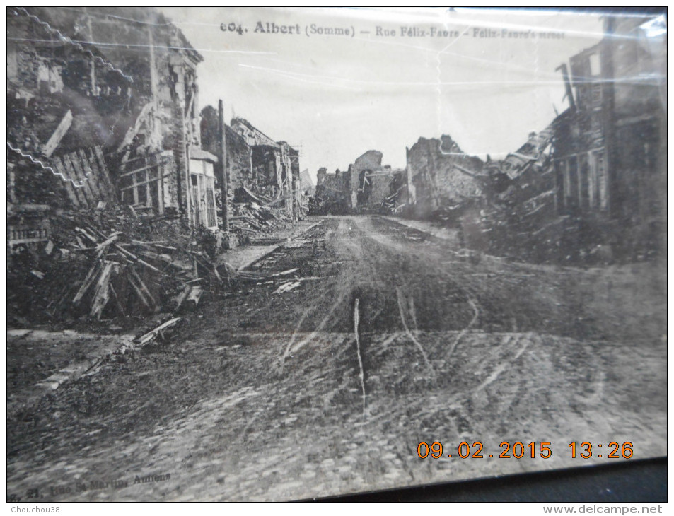 CPA - "ALBERT - Rue Félix Faure" - Guerre 14-18 - Guerre 1914-18